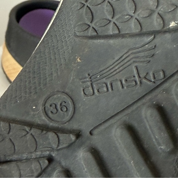 Dansko ‘Kane’ Black Molded Slip-On Backless Mule Clog Womens Size EU 36/US 5.5-6 - Picture 6 of 12